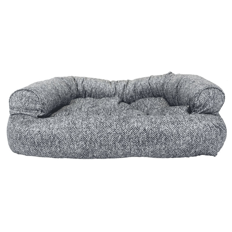 Canapé pour chien Snoozer Premium Microsuede, Petit (l 30 po x P 20 po x H 8 po), Indigo Palmer