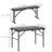 4 - Person Metal Patio Dining Set with Rectangular Table