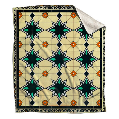 Couvertures géométriques à motif d'étoiles