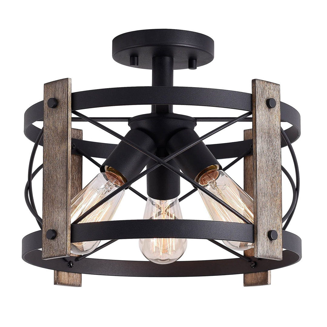 Okemia Semi Flush Mount Gracie Oaks