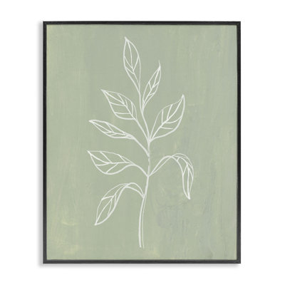 Drooping Plant Leaves Framed Giclee Art by Patricia Pinto