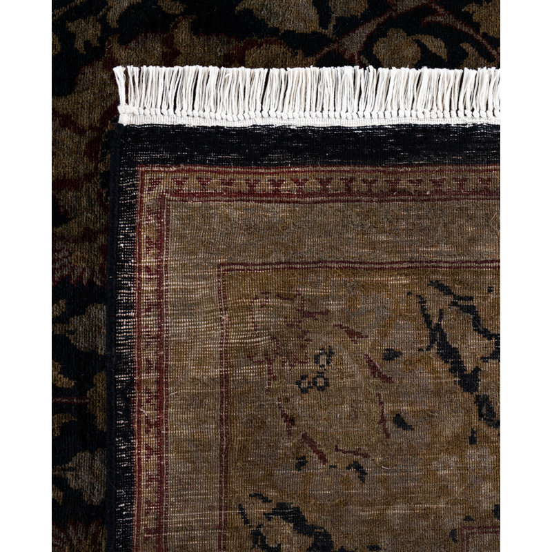 Overdyed Hand-Knotted Wool Modern-Contemporary Gray Area Rug 6' 3" x 9' 6"
