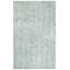 Tapis bleu / blanc en laine touffeté à la main-1044639891
