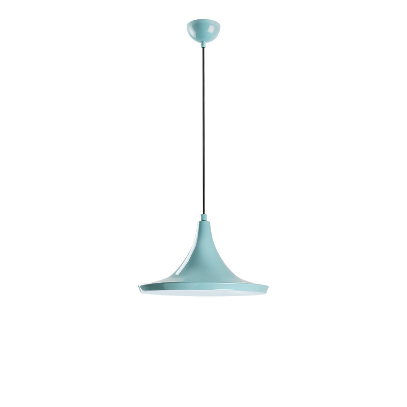 Lustre turquoise élégant, hauteur réglable 11,8 po x 7,9 po | Corps en métal, douille E27 de 40 W maximum | Idéal pour la salle à manger, le salon et le vestibule | Design moderne, décor élégant, installation facile