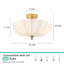 Plafonnier semi-encastré 3 lumières 15,74 po-1179769701