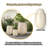 American Modern 3-Size Outdoor Planter Set With Weather-Resistant MGO Construction-33918813