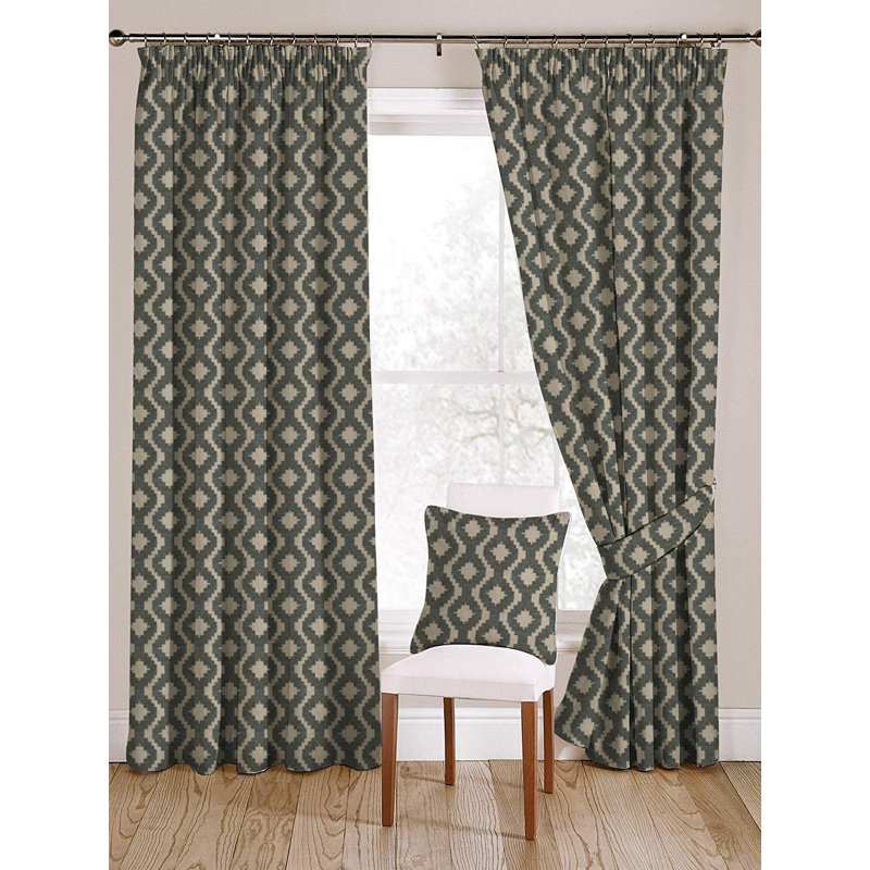 Zilla  Blackout Curtains / Drapes Pair, Width 228 x Drop  182cm, Green