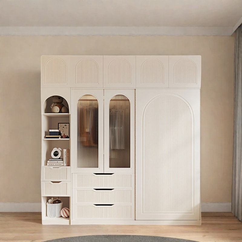 Armoire moderne, simple et luxueuse, H 101,57 po x l 62,99 po x P 22,83 po