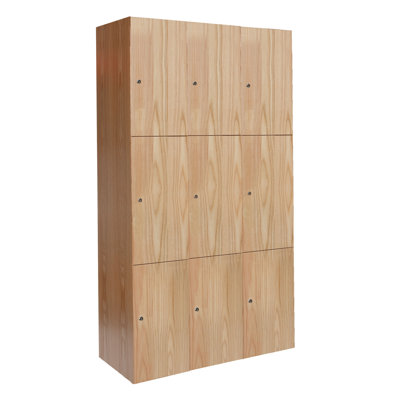 Solid Wood 3 - Tier Gym Locker
