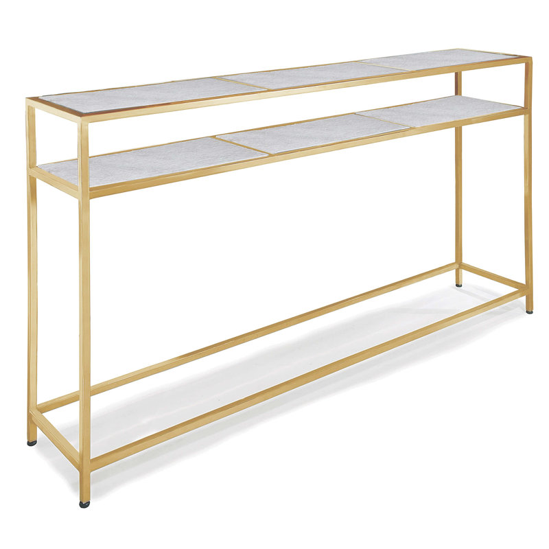 Echelon 54'' W Console Table, Natural Brass, 30.5" H x 54" W x 11.75" D