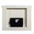 Adara Antique White Finish Fireplace