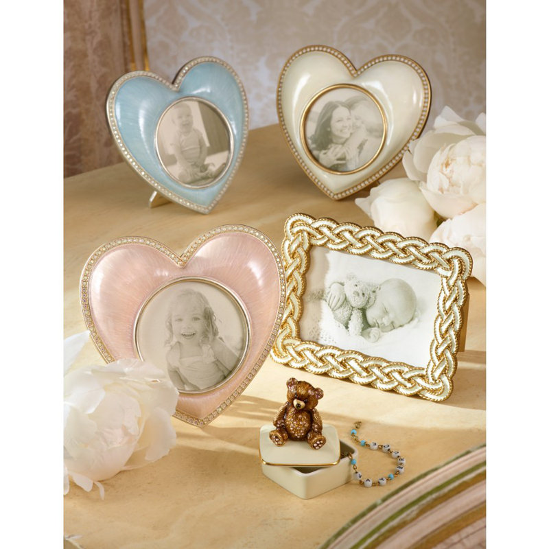 Cadre photo cardiaque Chantal, Rose