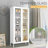 Dalziel 27.6'' Wide 4 - Shelf Storage Cabinet with Glass Doors-1738129588