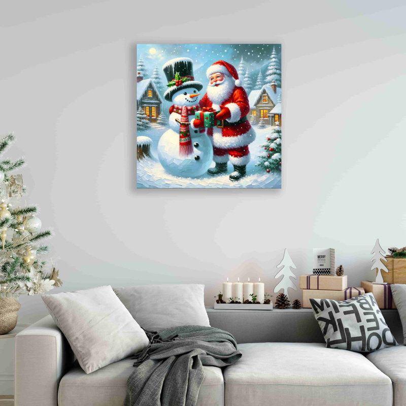 Sur toile, H 30 po x l 30 po x P 1,5 po