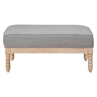 Classic Gray With Solid Wood And Plywood Structure Traditional Fabric In