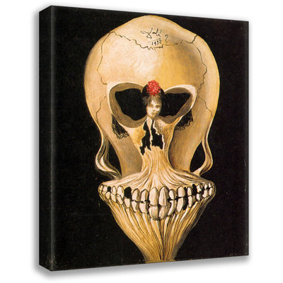 Ballerina in a Death's Head by Salvador Dali Gallery Wrapped Canvas
