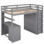 Lit mezzanine avec tiroirs, bureau et garde-robe-202601686-202601687