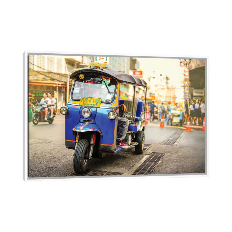 " Thailand 439 " by Ben Heine, 18" H x 26" W x 1.5" D, White Framed, No Mat