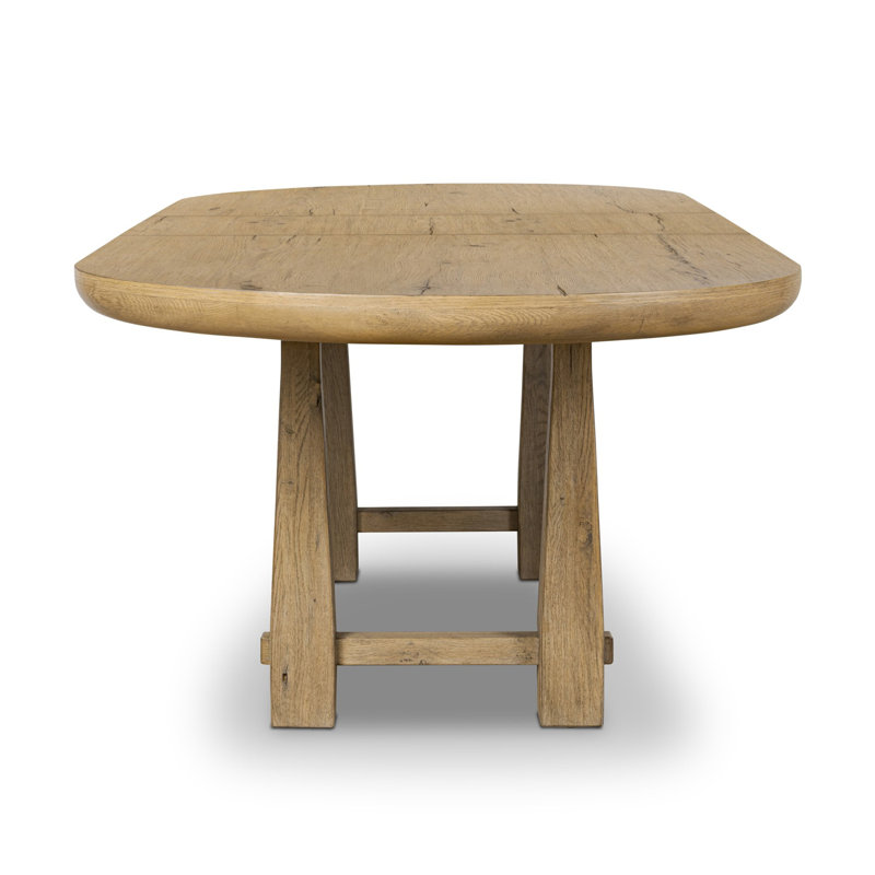 Godric Oval Extension Dining Table-Drifted Oak Veneer