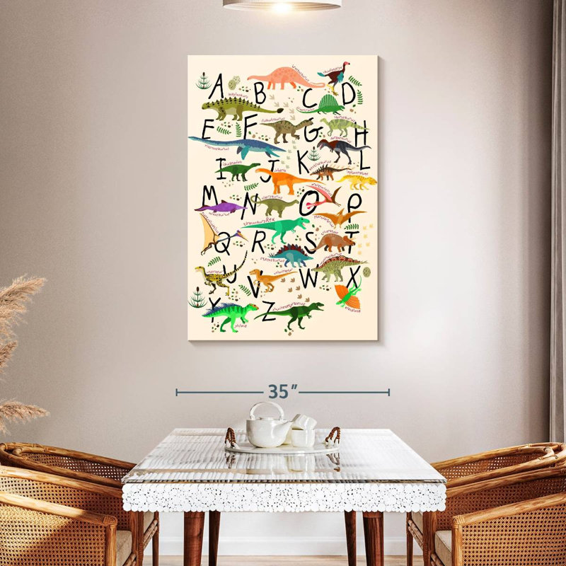 Alphabet de chambre de bébé, H 48 po x l 32 po