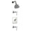Plaza Thermostatic Tub and Shower Faucet