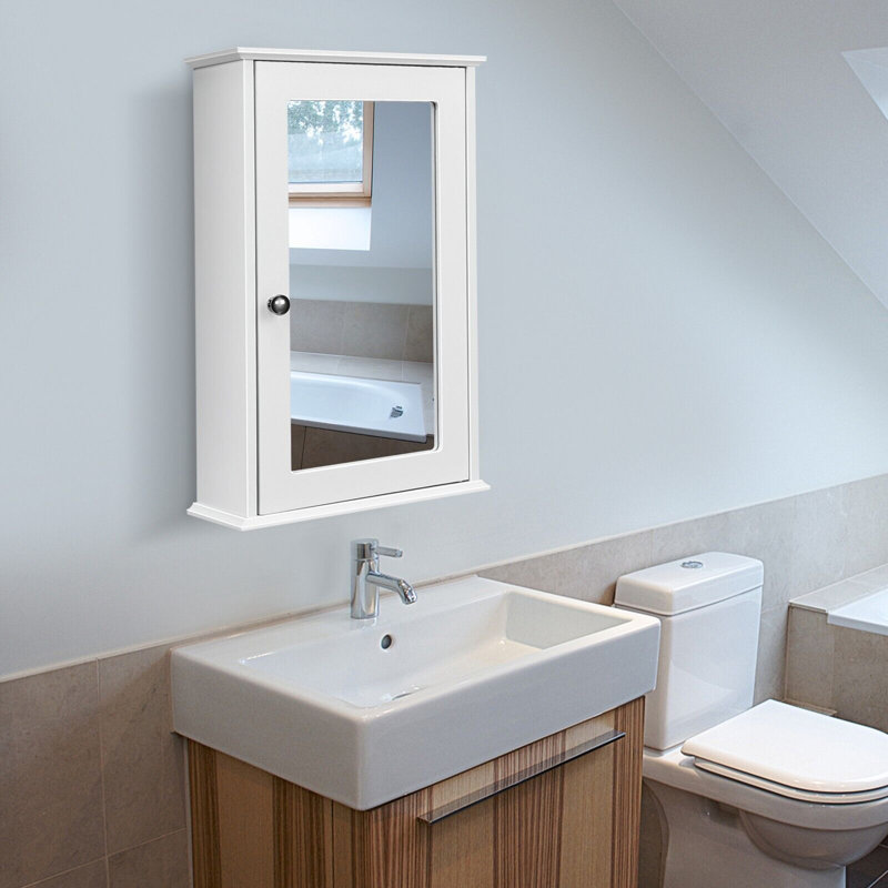 34mm W 53mm H Wall Mounted Required Medicine Cabinet Mirror