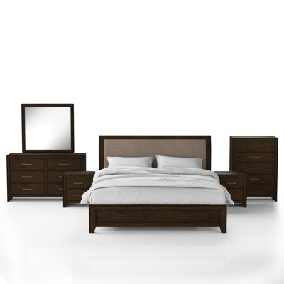 Ensemble de chambre configurable avec lit-bateau tapissier