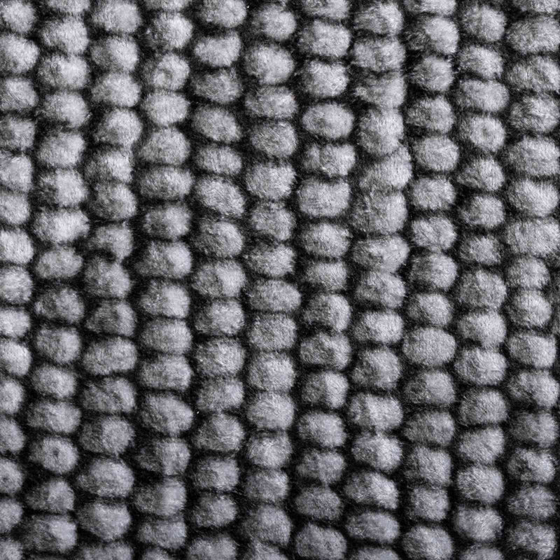 Rug Washable Indoor Area Living Room Short Pile, Anthracite, Rectangle 80 cm x 300 cm
