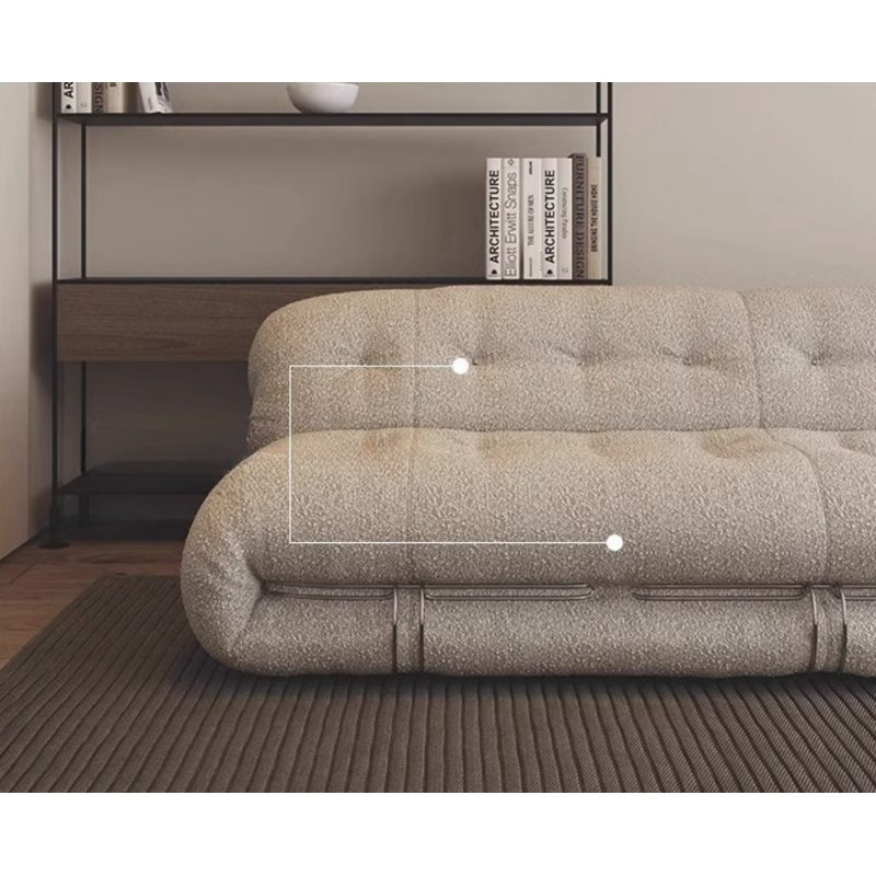 Marisabel, Sherpa blanc cassé, 3, 27.56" H x 86.61" W x 36.22" D