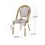 Chaise bistro française, ensemble de 2