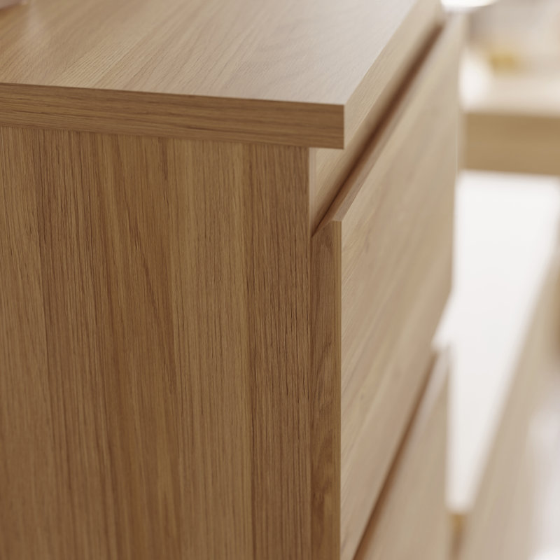 41.8cm W Manufactured Wood Bedside Table
