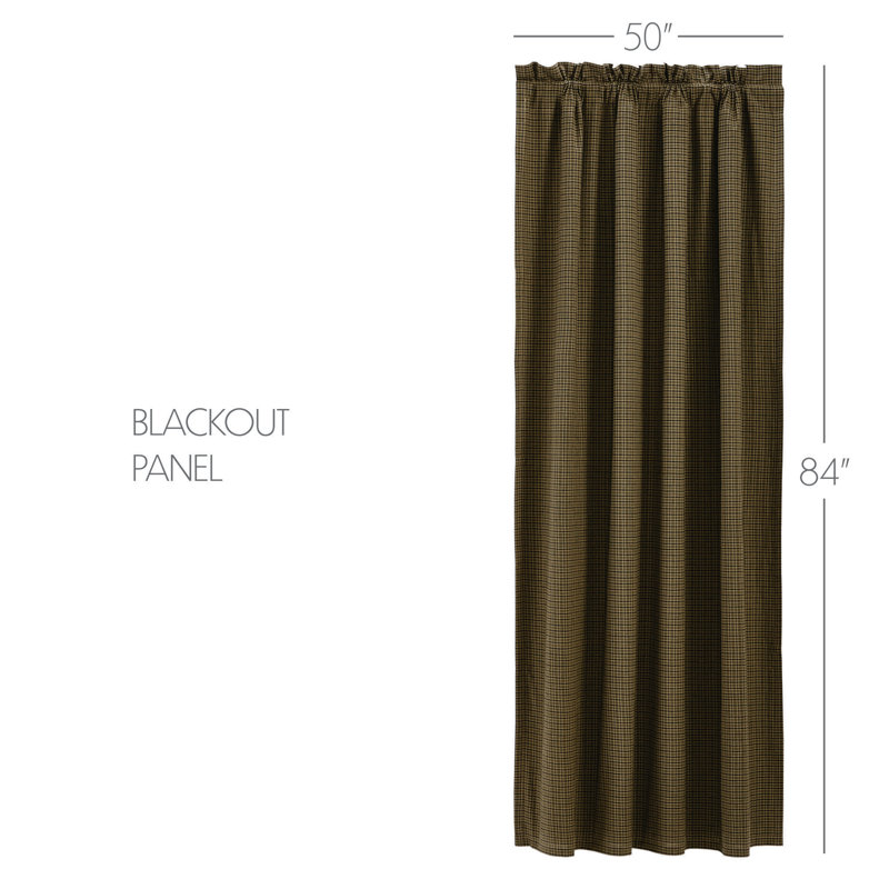 Rideau 100% coton Kettle Grove, L 50 po x L 84 po, Vert