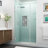Belmore GS 44.25" - 45.25" W x 72" H Hinged Frameless Shower Door-105472386-105472389