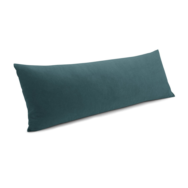 Solid Colour Reversible Throw Pillow, 14" x 36", Dark Teal