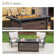 Argyri 56" Outdoor Rectangular Rattan Propane Gas Fire Pit Table for Outside Patio