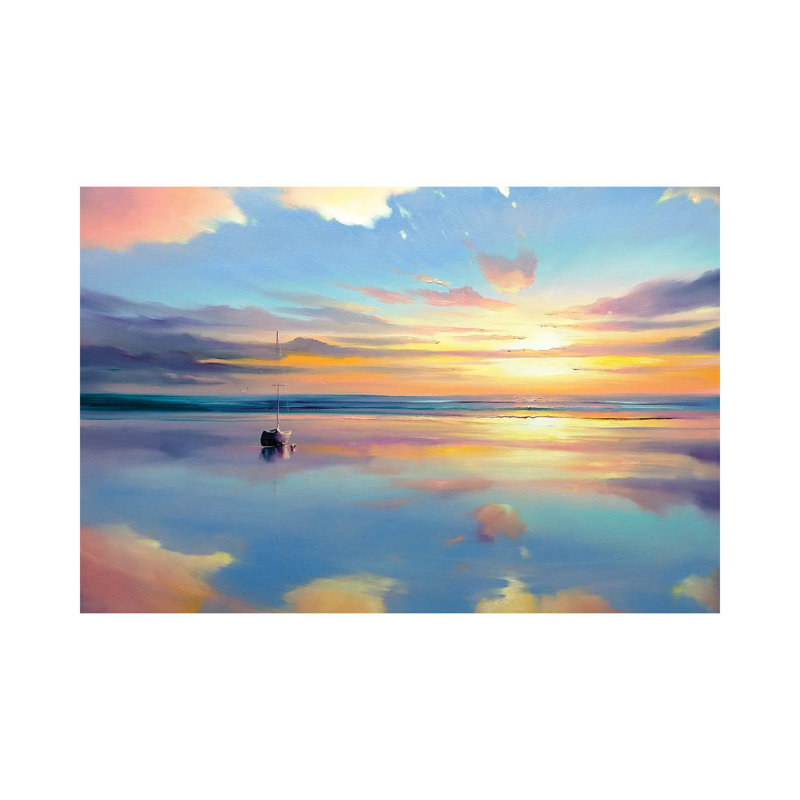 Where Sky Meets Water, No Mat, Wrapped Canvas, 8" H x 12" W x 0.75" D