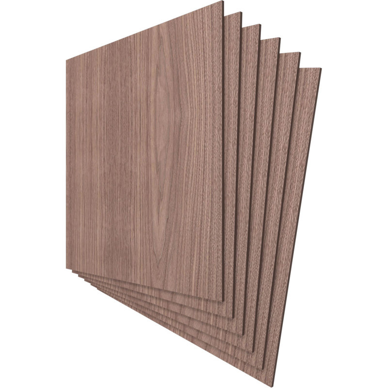 Planches en bois, Noyer, H 23,75 po x l 23,75 po x P 0,38 po