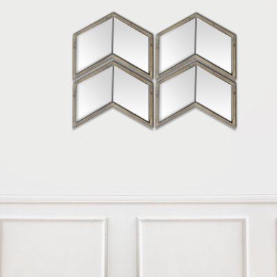 Lovettsville Solid Wood Chevron Mirror