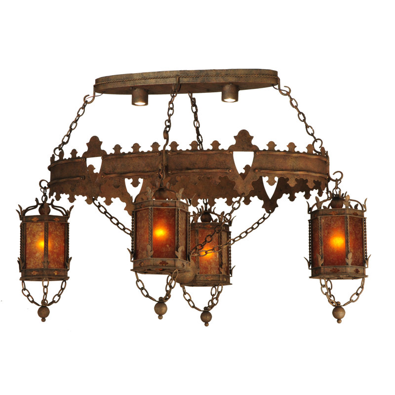 Valhalla 4 - Light Dimmable Lantern Drum Chandelier
