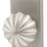 Passage Melon Knob with Rectangular Rose