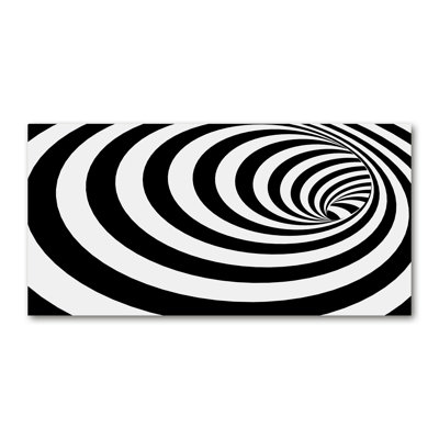 Spiral With Stripes - Wrapped Canvas Print