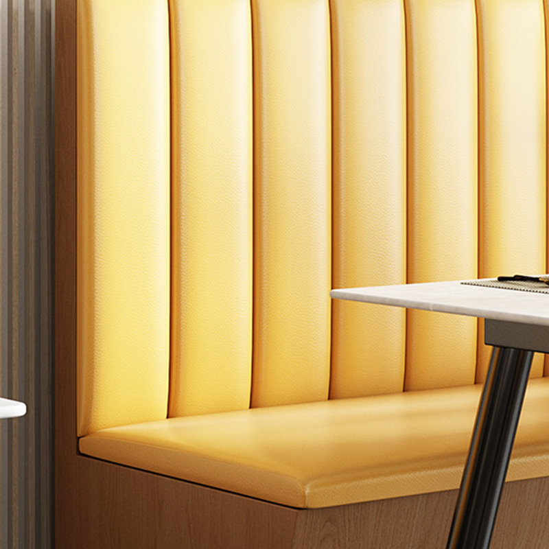 Banc rembourré Minimalist, Jaune