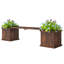 Jardinière surélevée avec banc et jardinière
