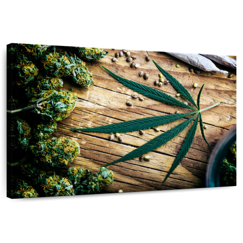 Dried Marijuana, 16" H x 24" W