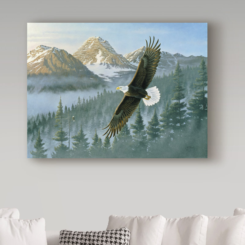 Berrien «Soaring Eagle», impression sur toile tendue, H 14 po x l 19 po x P 2 po