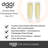 OGGI 2 - Piece 6oz. Glass Flute Glassware Set