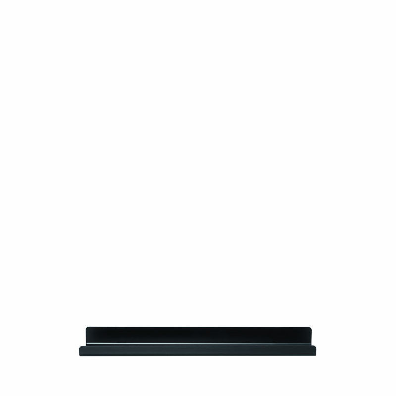 Metal Floating Shelf, 1.8" H x 20.3" W x 4.1" D, Black