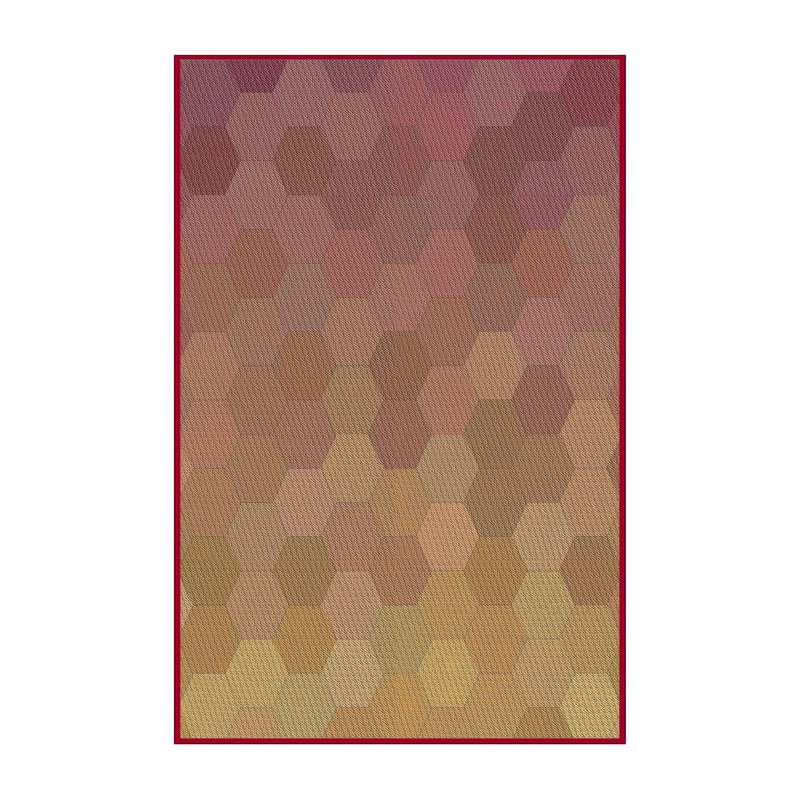 Geometric Indoor Rug, Rectangle 2' x 5'