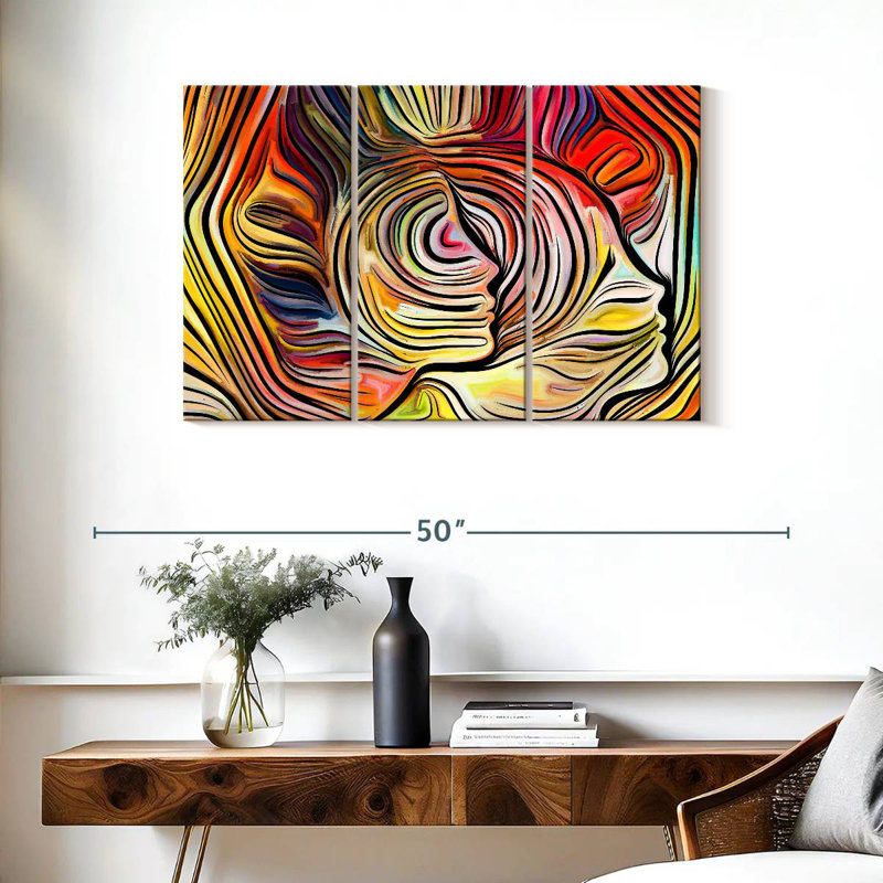 Abstrait subconscient Avery, H 24 po x l 38 po