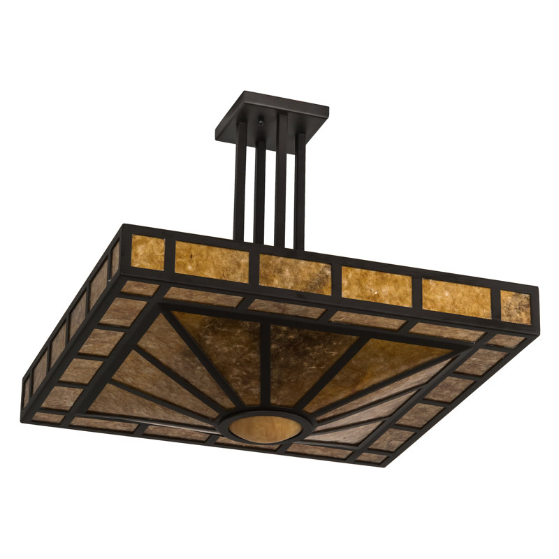 plafonnier semi-encastré 4 lumières 22 po